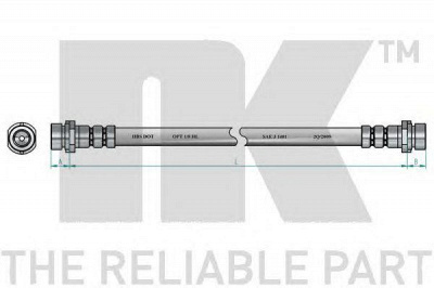 NK 852568 - Тормозной шланг