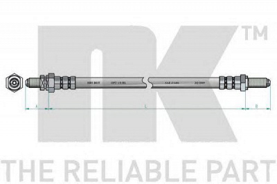 NK 852594 - Тормозной шланг