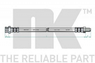 NK 853009 -  Тормозной шланг