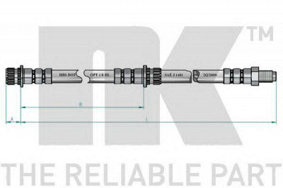 NK 853050 -  Тормозной шланг