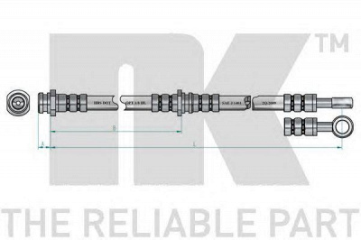 NK 853057 -  Тормозной шланг