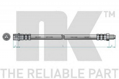 NK 853325 -  Тормозной шланг