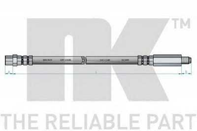 NK 853326 -  Тормозной шланг