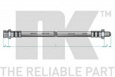 NK 853460 -  Тормозной шланг