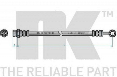 NK 853492 -  Тормозной шланг