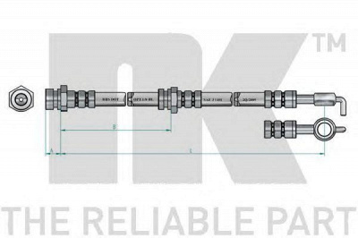 NK 853509 -  Тормозной шланг