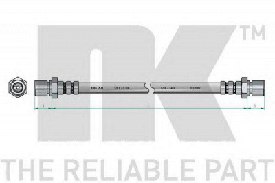 NK 853613 -  Тормозной шланг