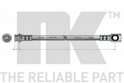 NK 853661 -  Тормозной шланг