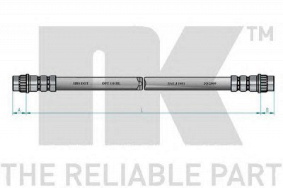 NK 853934 - Тормозной шланг