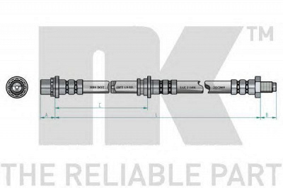 NK 854021 -  Тормозной шланг