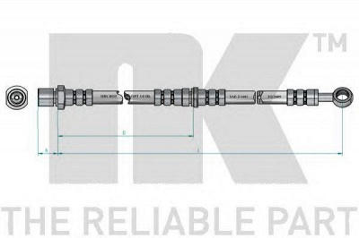 NK 854405 - Тормозной шланг