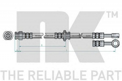 NK 855213 - Тормозной шланг