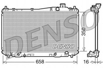 NPS drm40008 -  Радиатор, охлаждение двигателя