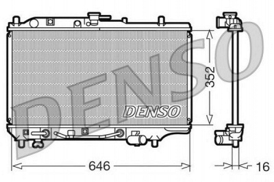 NPS drm44005 -  Радиатор, охлаждение двигателя