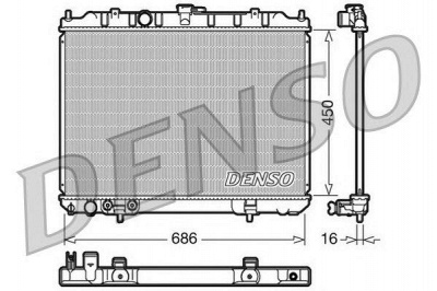 NPS drm45005 -  Радиатор, охлаждение двигателя