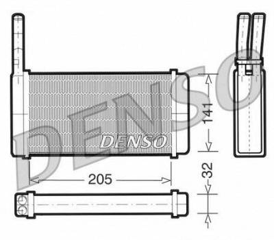 NPS drr10010 -  Теплообменник, отопление салона