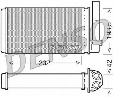 NPS drr21003 -  Теплообменник, отопление салона