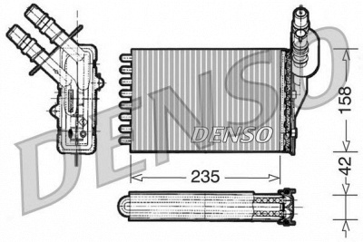 NPS drr23001 -  Теплообменник, отопление салона