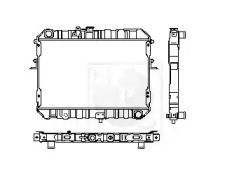 NPS m156a16 -  Радиатор, охлаждение двигателя