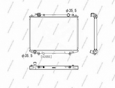 NPS m156a77 -  Радиатор, охлаждение двигателя