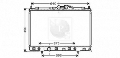 NPS m156i36 -  Радиатор, охлаждение двигателя