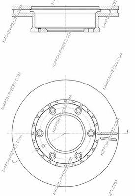 NPS m330a79 -  Тормозной диск