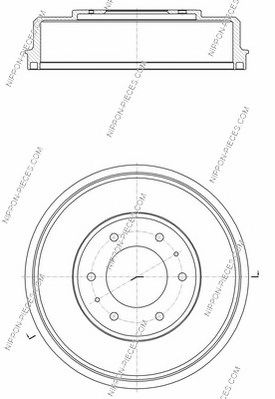 NPS m340i05 -  Тормозной барабан