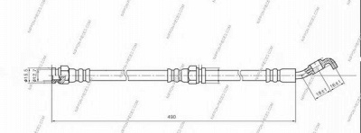 NPS m370a78 -  Тормозной шланг