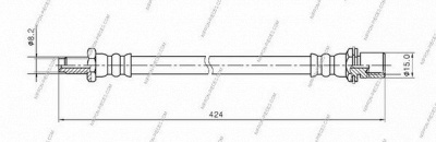 NPS t370a51 -  Тормозной шланг
