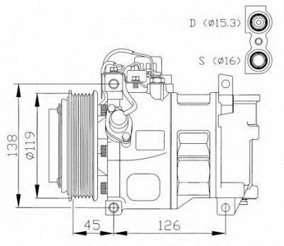 NRF 32042g -  Компрессор, кондиционер