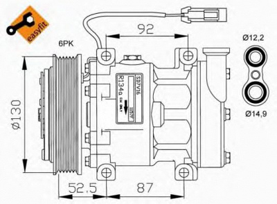 NRF 32113g -  Компрессор, кондиционер