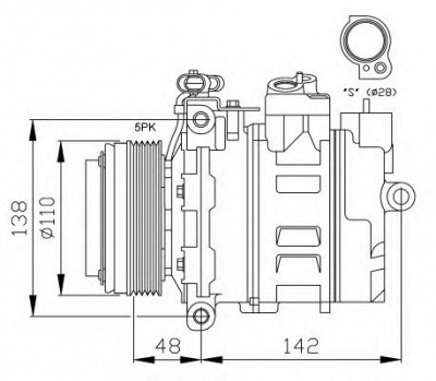 NRF 32116g -  Компрессор, кондиционер