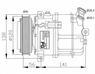 NRF 32117g -  Компрессор, кондиционер
