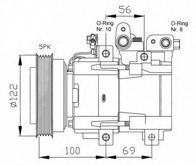 NRF 32124g -  Компрессор, кондиционер