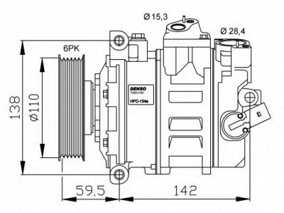 NRF 32146g -  Компрессор, кондиционер