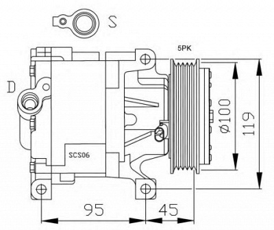 NRF 32183g -  Компрессор, кондиционер