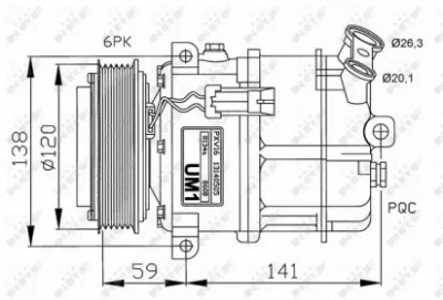 NRF 32191 -  Компрессор кондиционера