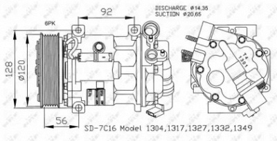 NRF 32239 -  Компрессор кондиционера