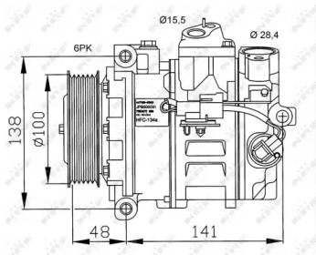 NRF 32245g -  Компрессор, кондиционер