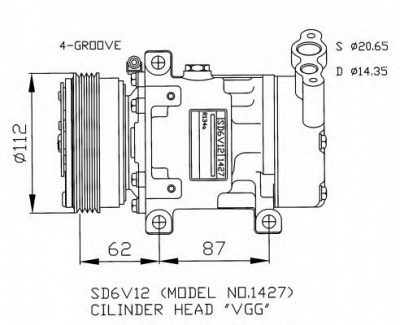 NRF 32253g -  Компрессор, кондиционер