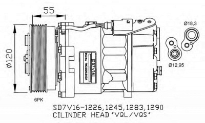 NRF 32255g -  Компрессор, кондиционер