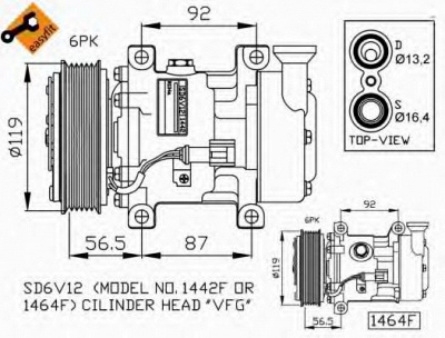 NRF 32260g -  Компрессор, кондиционер