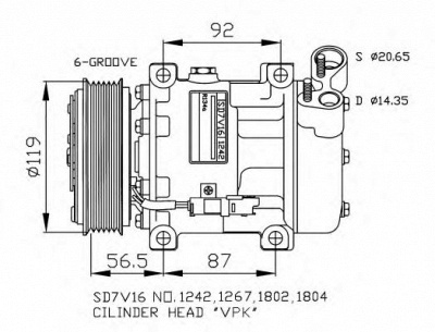 NRF 32270g -  Компрессор, кондиционер