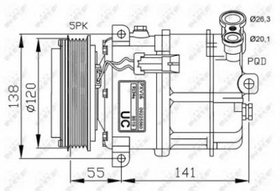 NRF 32313 -  Компрессор кондиционера