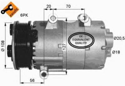NRF 32403 -  Компрессор, кондиционер