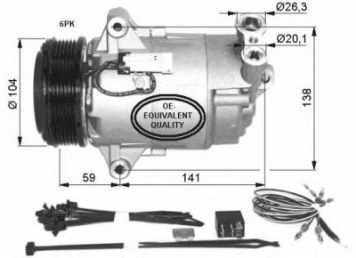 NRF 32427 -  Компрессор, кондиционер