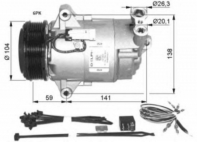 NRF 32427g -  Компрессор, кондиционер