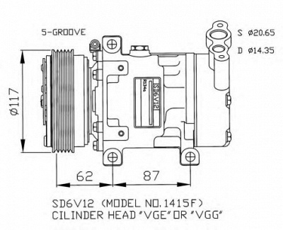 NRF 32431g -  Компрессор, кондиционер