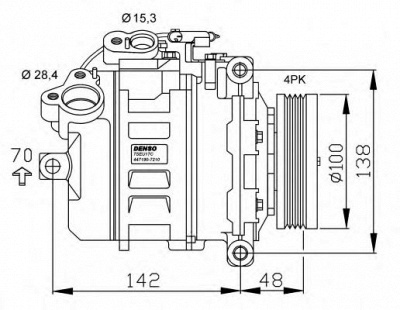 NRF 32433g -  Компрессор, кондиционер