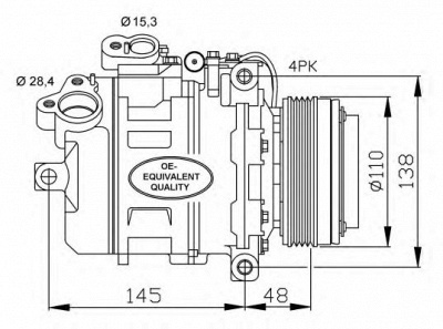 NRF 32465 -  Компрессор, кондиционер